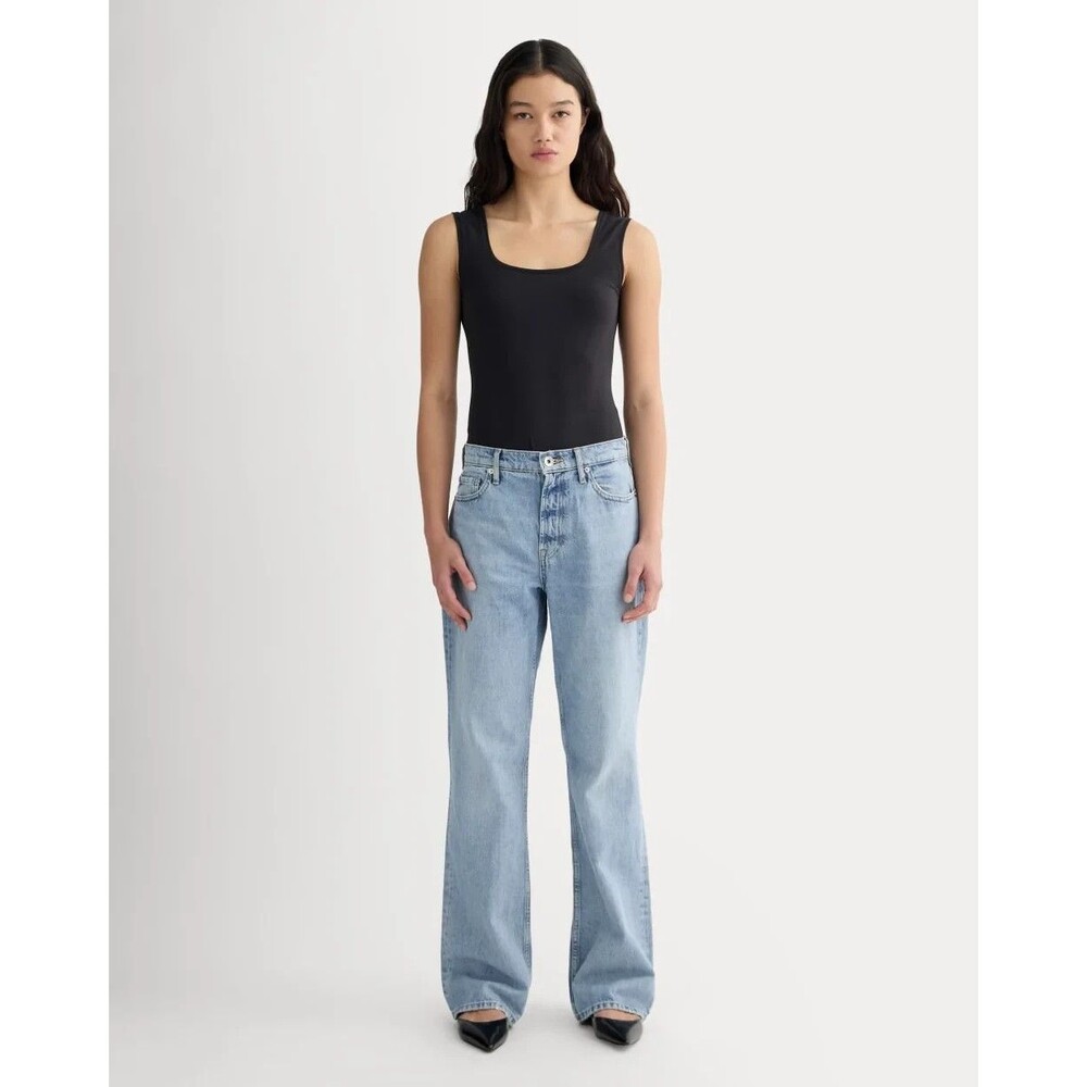 EVERLANE The '90s Forever Jean 28R Light Indigo Relaxed Straight Rigid NEW B17